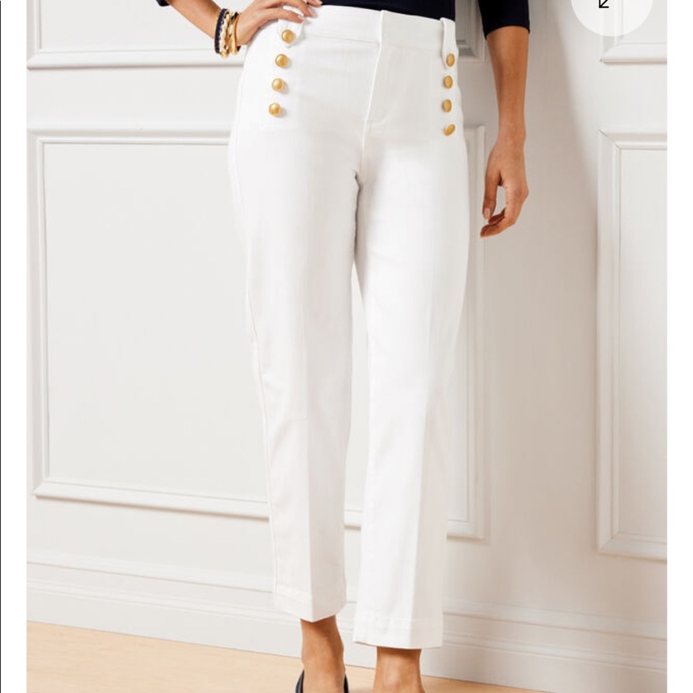 Talbots white sailor jeans.